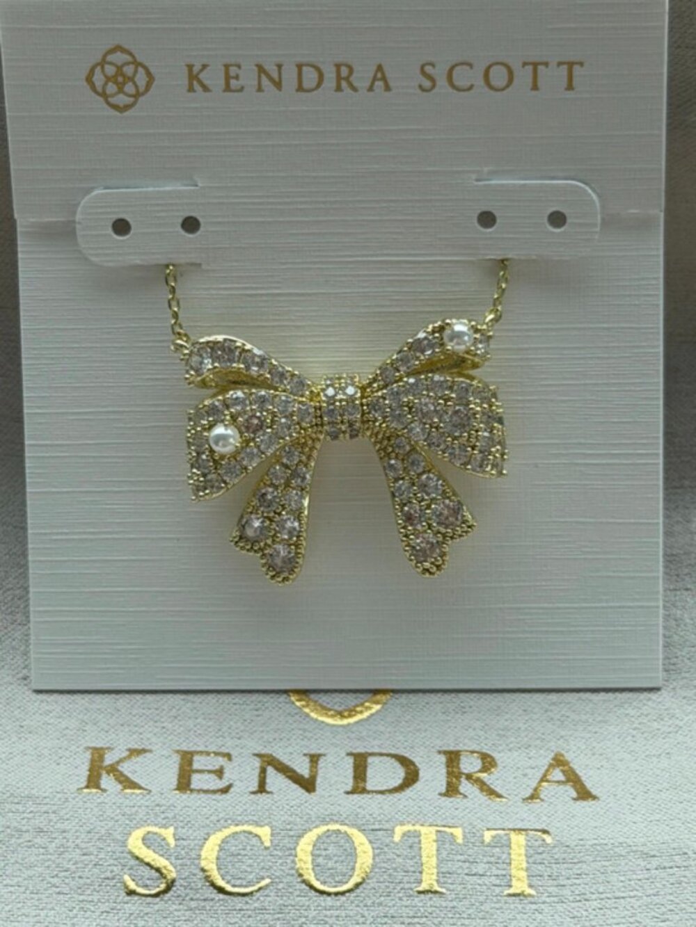 Kendra Scott bow necklace